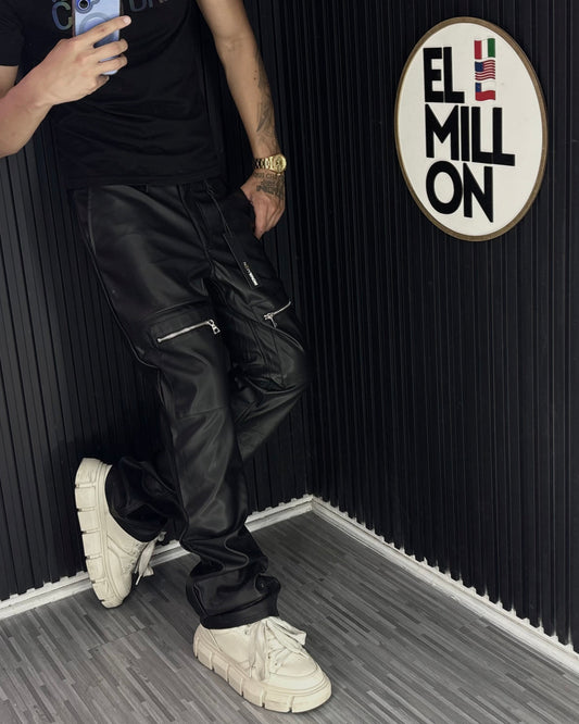 Jeans EcoCuero Negros FN