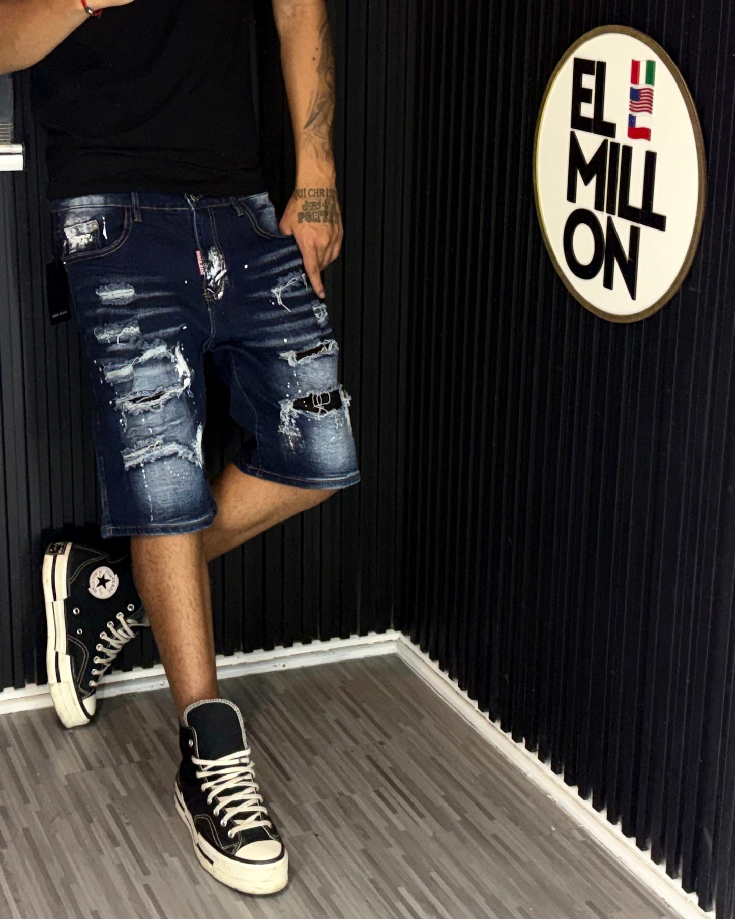 Shorts Jeans Rasgados Denim